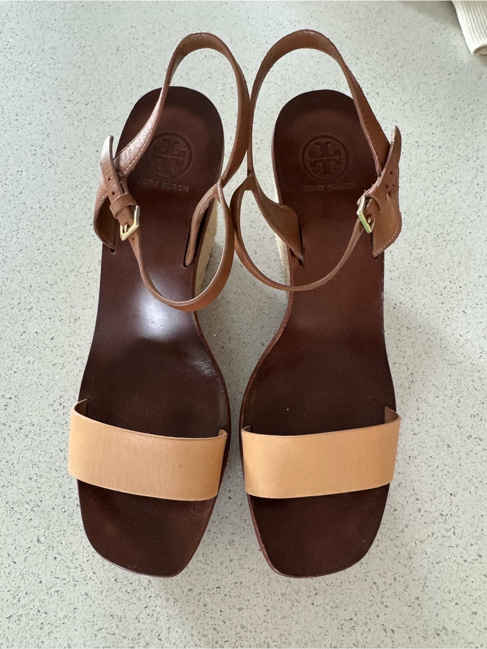 Tory Burch Laurel Ankle Strap Platform Wedge Sandal